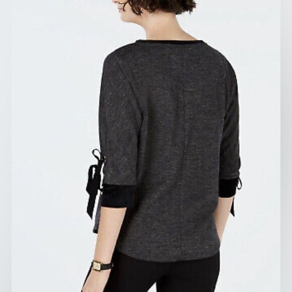 NWT! Charter Club Womens Sz M sweater Blouse Scoop Neck Dolman 3/4 Sleeve - Picture 1 of 15